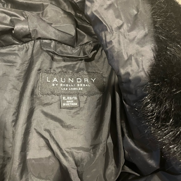 Laundry by Shelli Segal black puffer coat - Picture 6 of 6